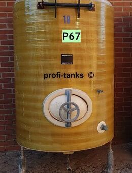P67 gebrauchter 2.100L Polyestertank GFK-Tank Lagerbehälter Container Wassertank Futtermitteltank Molketank Melassetank Regenauffangtank Zisterne - Nordhorn