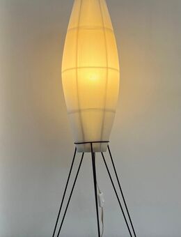 Seltene alte vintage Stehlampe Faltenschirm tripod 50er Mid Century - Bad Nauheim