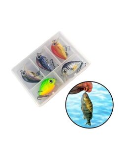5 Stück Angelköder Fisch mit Angelhaken Künstliche Köder Wobbler Kunstköder Raubfisch 9,90 €* - Villingen-Schwenningen