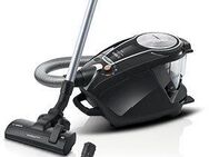 BOSCH Bodenstaubsauger Serie 8 ProSilence BGS7MS64, Hygiene-Filter, 10 Jahre Motorgarantie, 800 W, beutellos, Hartbodendüse, hohe Saugkraft, langes Kabel, extrem leise, schwarz