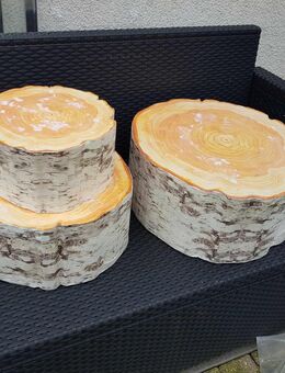 Birkenstämme im 3-er Set, aus Styropor neu - Stolberg (Rheinland, Kupferstadt)