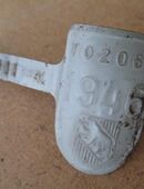 Fahrradteile Bern Blechband Steuerkopf Schild Emblem 1946 in 8604