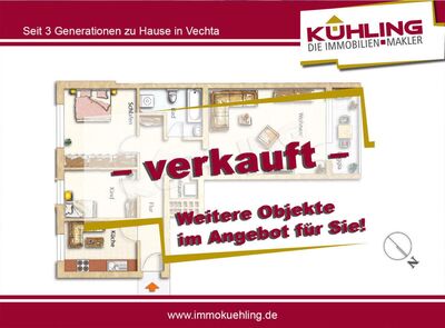 Großteilig modernisierte 3-Zimmer-Wohnung - zentrumsnah -