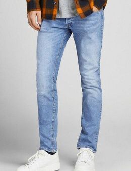 Jack & Jones Slim-fit-Jeans JJIGLENN Jeans mit schmaler Beinform und Stretch für Komfort Denim/Jeans, modisch, slim fit, Baumwollmischung