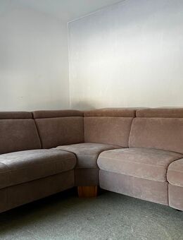 Ecksofa elektrisch verstellbar + Sessel + Hocker - Hohen Neuendorf Zentrum