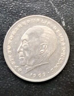 BRD 2 DM Konrad Adenauer 1969 J Deutsche Mark - Essen