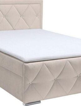 Leonique Boxbett Alfie, Topseller! Inkl. Bettkasten&Topper, Wahlweise mit Knopfsteppung oder Strasssteinen, H2, H3 und H4 wählbar