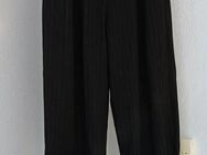 Zara High Waist Karotten Knöchel Hose weit Streifen schwarz weiß gestreift Nadelstreifen gr. 34 XS NEU - Hardheim