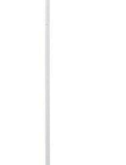 B.K.Licht LED Stehlampe, ohne Leuchtmittel, Warmweiß, Stehleuchte Industrial Design Stand-Leuchte schwenkbar Metall E27 weiß