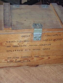 Handgranaten Kiste., natürlich leer !! - Flörsheim (Main)