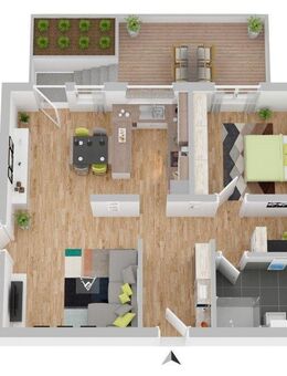 >Ideale Kaitalanlage < Neubau 2,5 Zi.-Gartengeschoß-Wohnung - in Mössingen; mit Terrasse - Mössingen