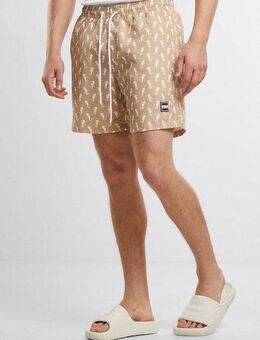 URBAN CLASSICS Badeshorts Urban Classics Herren Pattern Swim Shorts