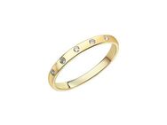 Fascination by Ellen K. Fingerring 375 Gold mit 5x Zirkonia weiß