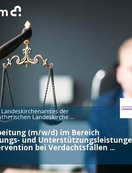 Sachbearbeitung (m/w/d) im Bereich Anerkennungs- und Unterstützungsleistungen sowie Intervention bei Verdachtsfällen sexualisierter Gewalt - Hannover