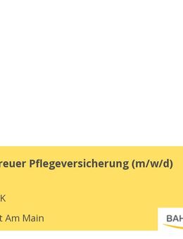 Kundenbetreuer Pflegeversicherung (m/w/d) - Frankfurt (Main)