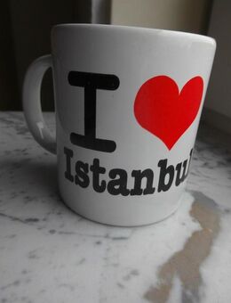I love Istanbul Becher Tasse Keramik Türkei Henkelbecher weiß 3,- - Flensburg