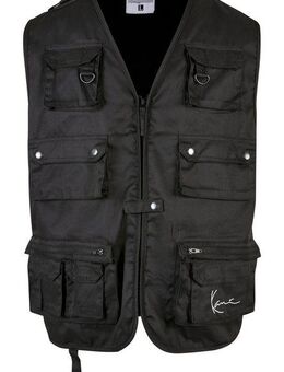 Karl Kani Steppweste Karl Kani KK Small Signature Vest black (1-tlg)