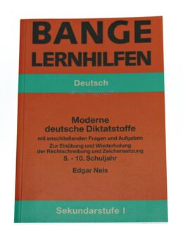 Buch: Moderne deutsche Diktatstoffe - Sekundarstufe I (5.-10- Schuljahr) von Edgar Neis - Bochum Wattenscheid