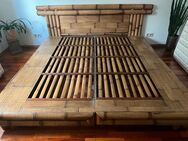 Bambusbett 2x2 m – Stilvoller Blickfang mit integriertem Lattenrost - Langenlonsheim