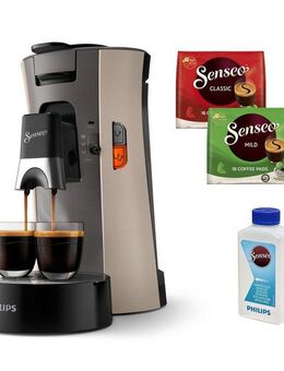 Philips Senseo Kaffeepadmaschine Select CSA240/30, mit drei Kaffee-Einstellungen, aus 21% rec. Plastik, Memo-Funktion, inkl. Gratis-Zugabe, Wert 14€ UVP