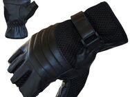 PROANTI Motorradhandschuhe fingerlose Chopper-Handschuhe aus Leder