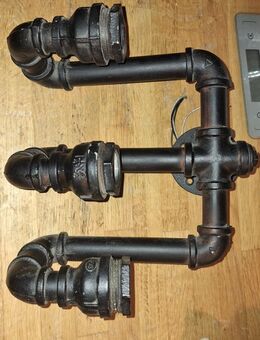 Design Wandlampe Wasserrohr 3-armig Industrial style OVP - Essen