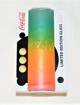 NEU ⭐ McDonalds Coca Cola Glas Regenbogen Rainbow ❤️ SCHWEIZ 2021 Farbverlauf Limitiert - Großrosseln