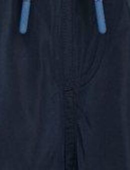 JOOP! Badeshorts Solid Cornflower-Logo, kurze Seitenschlitze