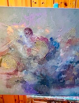 Acrylbild in Spachteltechnik 80x120 cm - Rösrath Zentrum