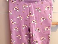 Lila Hose Regenbogen Gr. 74/80 leicht gefüttert - Kissing