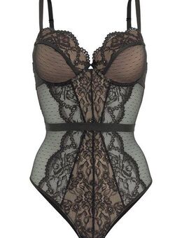 LASCANA Body aus floraler Spitze und Soft-Mesh, sexy Dessous