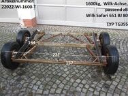 Wilk Tandem-Doppel-Achse bis 1600 kg gebr. (zB für Safari 651 BJ 80 oder Anhängerselbstbau) TG 355 - Schotten Zentrum