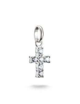 THOMAS SABO Charm Kreuz Charm Kreuz - Connect, CC1206-051-14, CC1206-051-9, mit Zirkonia (synth)