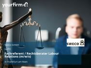Fachreferent / Rechtsberater Labour Relations (m/w/x) - Frankfurt (Main)
