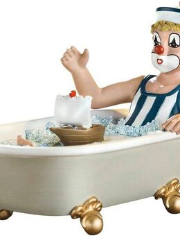 Gildeclowns Sammelfigur Clown Dekofigur, Auf grosser Fahrt (1 St), handbemalt, Wohnzimmer
