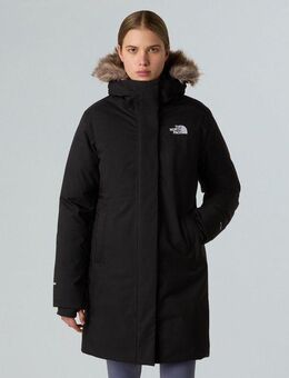 The North Face Daunenmantel W ARCTIC PARKA (1-tlg) Sehr warm, winddicht, wasserdicht