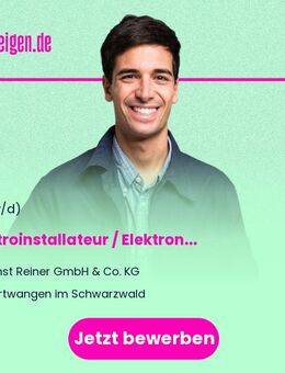 Elektroinstallateur / Elektroniker / Allrounder / Haustechniker (m/w/d) - Furtwangen (Schwarzwald)