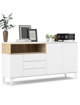 INOSIGN Sideboard Roommers, Anrichte, Kommode, Stauraum, modern, praktisch, 3 Schubladen, 2 Schränke, 1 offenes Fach, B: 176 cm, H: 90 cm
