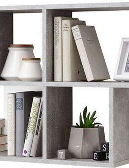 FMD Wandregal Nora, Regal kompakt für Bücher und Accessoires, 100 cm breit, 53 cm hoch