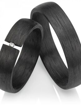 Ringe aus Carbon C006 mit Diamant - Aholming