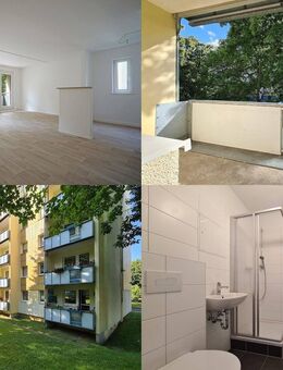 Erstbezug nach Renovierung: chice Balkonwohnung mit großem WZ & modernem Duschbad im 2. OG - Freiberg