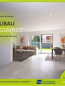 NEUBAU einzugsbereit! 4-Zi. Maisonette Wohnung mit eigenem Eingang, Sonnenterrasse und großem Garten - Darmstadt
