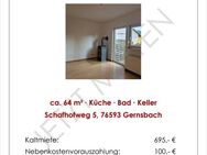 JETZT MIETEN! Schöne 2-Zimmer Wohnung - Helle Räume und Sonnenterasse - Gernsbach