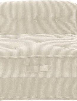 INOSIGN Sessel Pia, Loungesessel aus Cord, in 2 Größen, Pouf-Funktion.