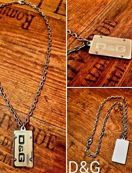 Original D&G Dolce & Gabbana Dog Tag Kette mit Anhänger - Hannover
