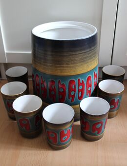 Seltenes Dümler u. Breiten Bowle Set 12 Becher - Nürnberg