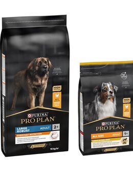 14 kg PURINA PRO PLAN Adult + 3 kg Extra-Packung gratis! - 14 kg Large Robust Everyday Nutrition + 3 kg All Sizes Light/Sterilised