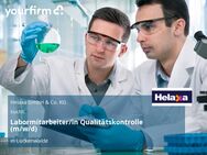 Labormitarbeiter/in Qualitätskontrolle (m/w/d) - Luckenwalde