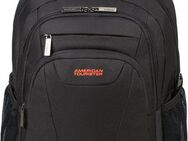 American Tourister® Laptoprucksack AT WORK, black/orange, Freizeitrucksack Arbeitsrucksack Laptoprucksack