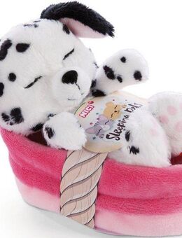 Nici Kuscheltier Sleeping Pets, Welpe Dalmatiner, 12 cm, im Körbchen